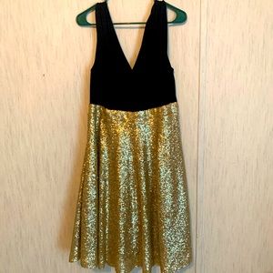 NWT Torrid Black & Gold dress